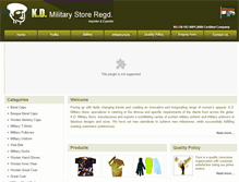 Tablet Screenshot of kdmilitary.com